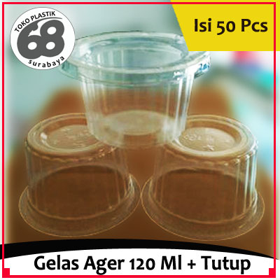 Gelas Ager-Ager / Ice Cream 120 ml Plus Tutup