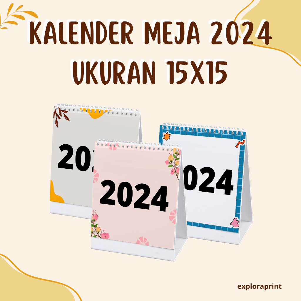 Jual [15x15cm] Kalender Meja 2024 Custom Desain Murah | Shopee Indonesia