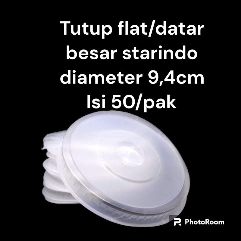 Jual Tutup Gelas Pop Ice Datar Diameter Besar 95 Cm Starindo Shopee Indonesia 3256