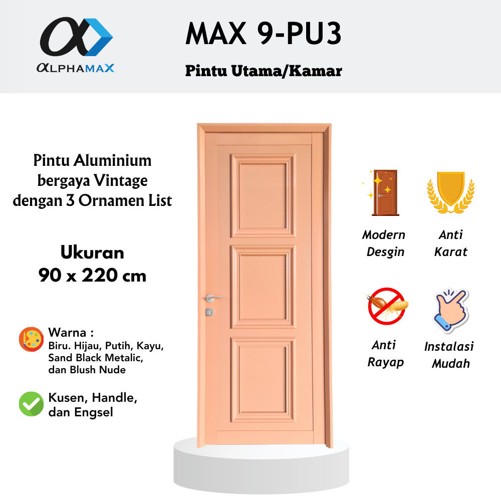 Jual Pintu Aluminium Pintu Rumah Pintu Depan Pintu Utama Pintu Kamar