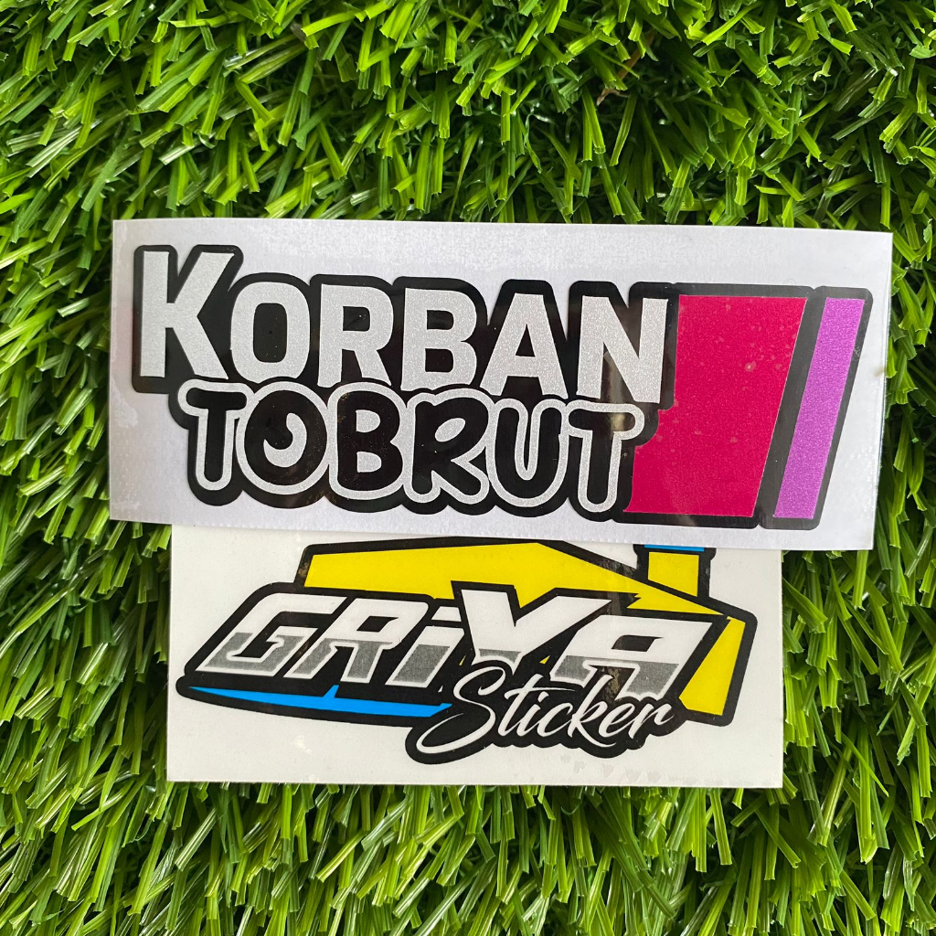 Jual stiker KORBAN TOBRUT sticker cutting wanita motor custom | Shopee  Indonesia