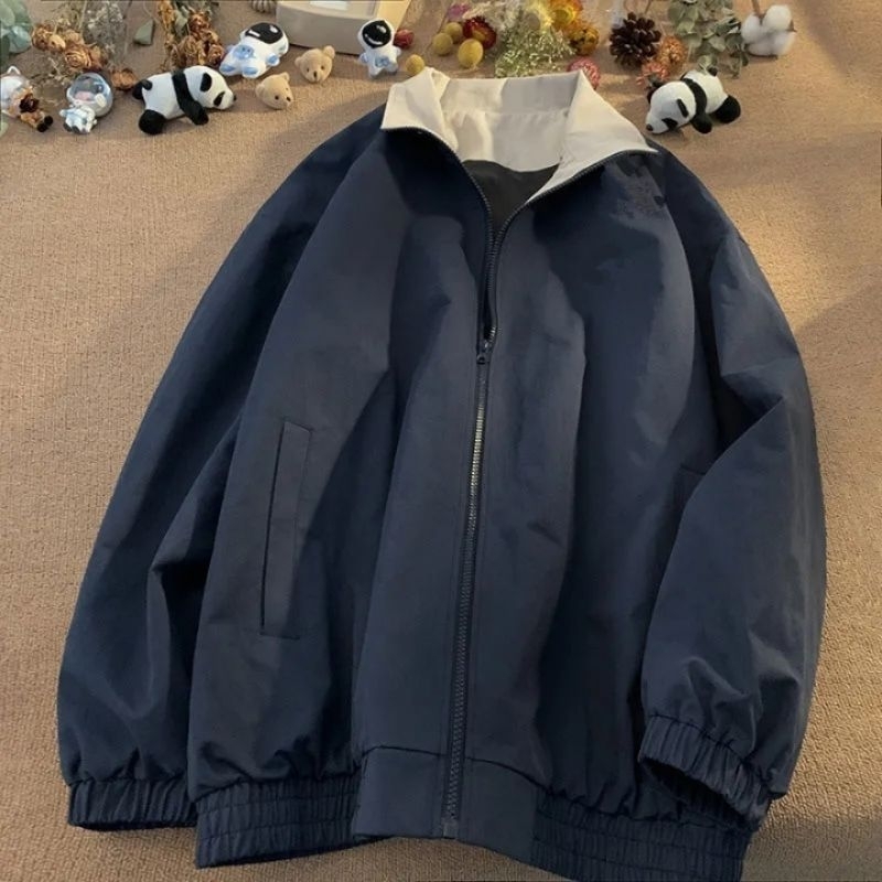 varsity vintage kasual jacket track suit unisex jacket retro pria  vintage jacket pria