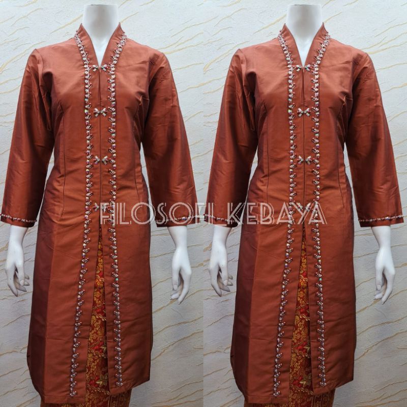 Jual Fk Set Kebaya Kurung Taffeta Full Payet Kebaya Kurung Taffeta