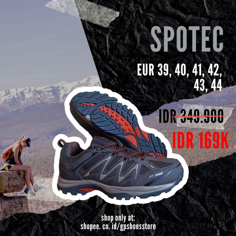 Jual [Hiking] Spotec Portland Sepatu Hiking Gunung Original Murah ...
