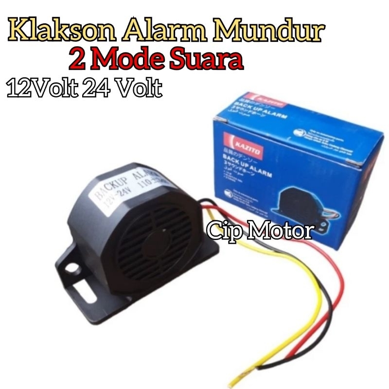 Jual Klakson Alarm Mundur 2 Suara 12 Volt 24 Volt Mobil Truk Rem MoTor