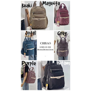 Tas chibao 122800 tas laptop wanita ransel dan jinjing tas ransel 2in1