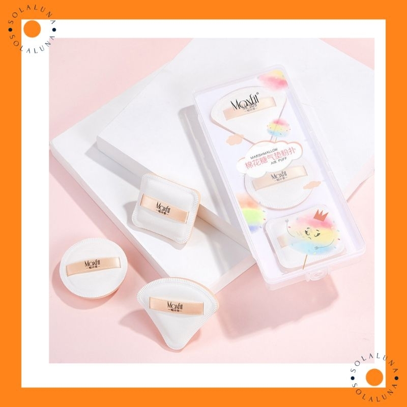 Jual SOLALUNA Marshmallow Fluffy Sponge Puff Set Shopee Indonesia