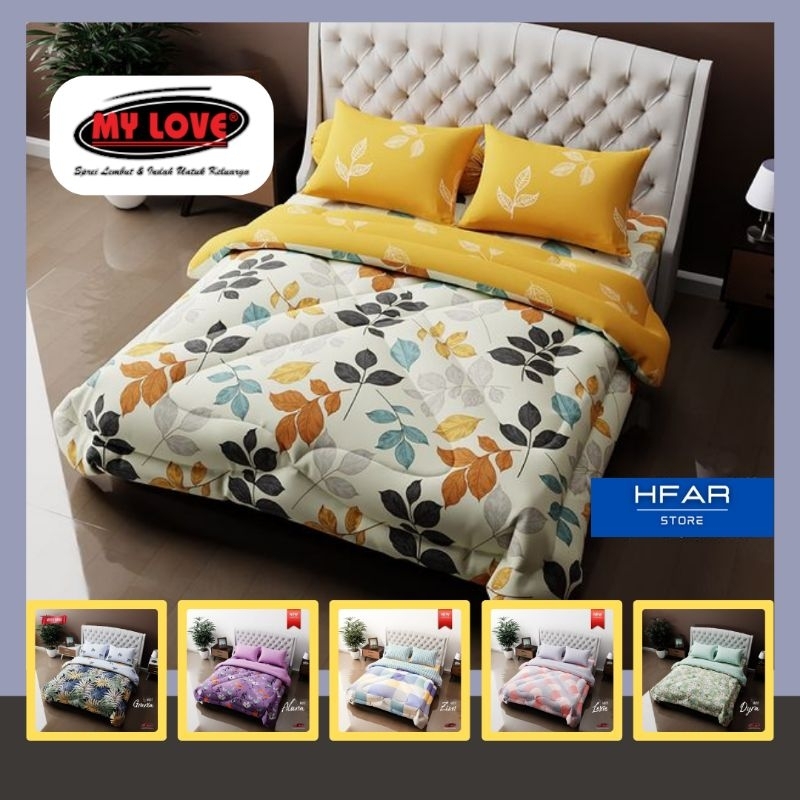 Jual ALL NEW MY LOVE Bedcover 180x200 Bed Cover Set 160x200