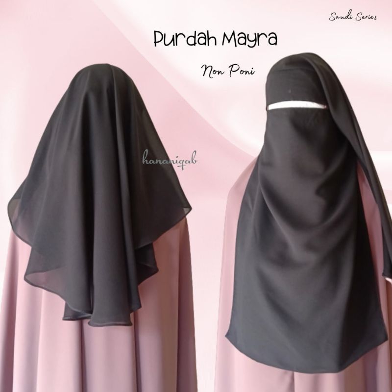 Jual Niqab Cadar Purdah MAYRA Saudi Series | Sifon Silky Lembut ...