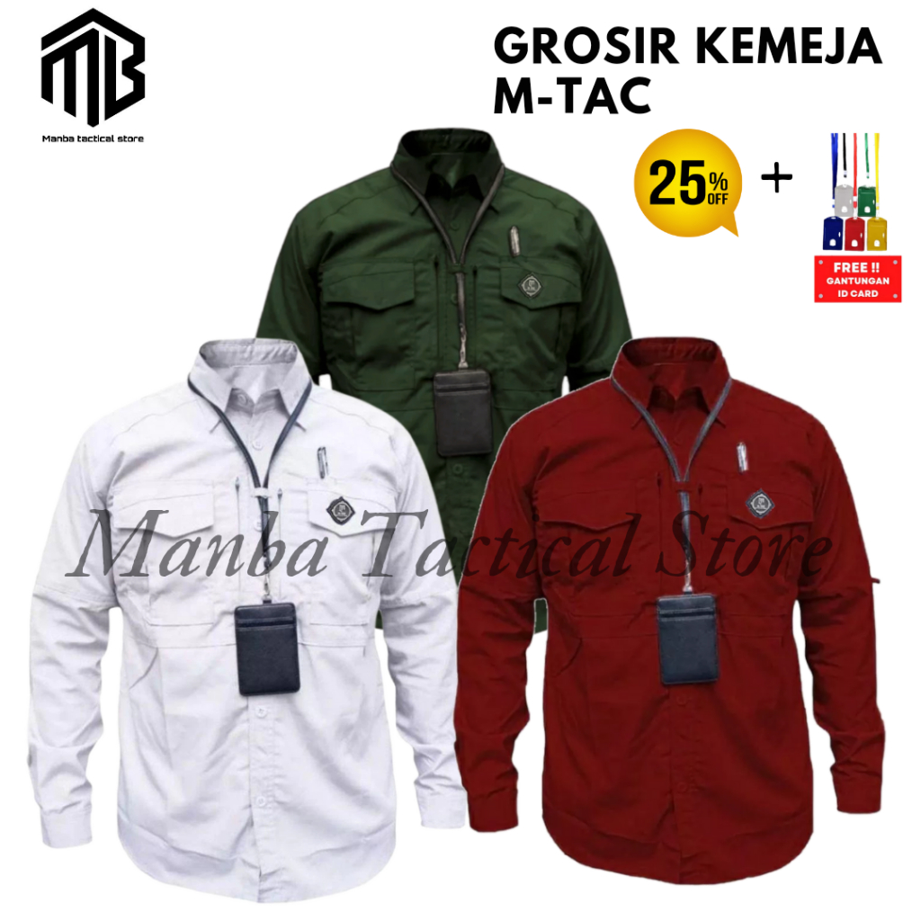 Jual Grosir Kemeja Tactical Lapangan Pdl Kemeja M Tac Lengan Panjang Kemeja Formal Shopee