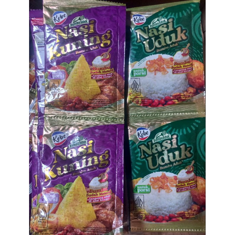 Jual Kobe Bumbu Aduk Nasi Uduknasi Kuning 15g Shopee Indonesia 