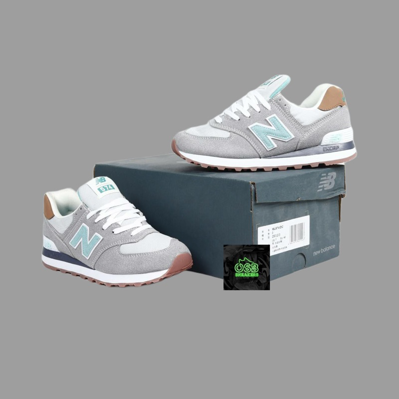 New Balance WL574BCB Grey Green