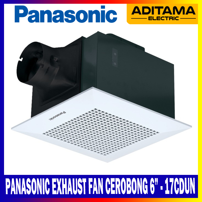 Jual PANASONIC CEILING EXHAUST FAN SIROCCO CEROBONG 6inch FV-17CDUN 17 ...