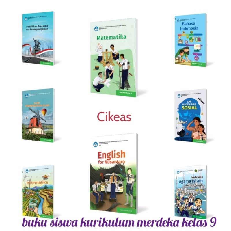 Jual ORI satu paket buku siswa kelas 9 kurikulum merdeka edisi terbaru ...