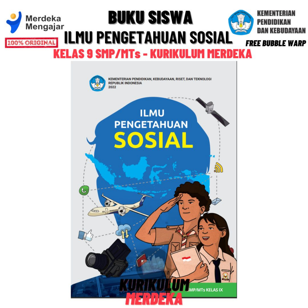 Jual Buku Paket Siswa Ilmu Pengetahuan Sosial IPS Kelas 9 SMP/MTs ...