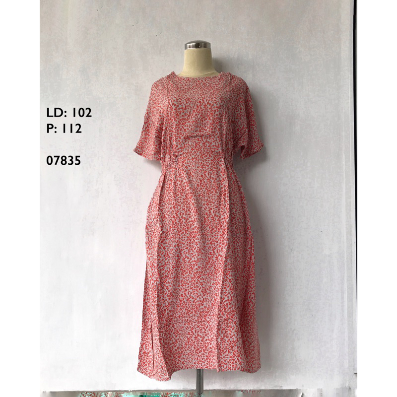 Jual DRESS FLORAL / LONG DRESS / MIDI DRESS B | Shopee Indonesia