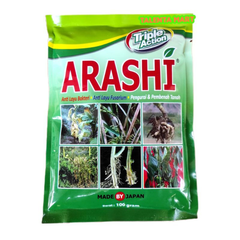 Jual PUPUK ARASHI TRIPLE ACTION 100 GRAM ANTI LAYU | Shopee Indonesia