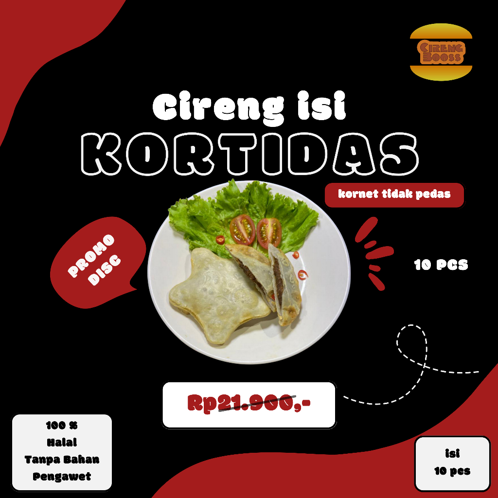 Jual CIRENG ISI KHAS BANDUNG ISI KORTIDAS 1 pak isi 10 pcs Shopee
