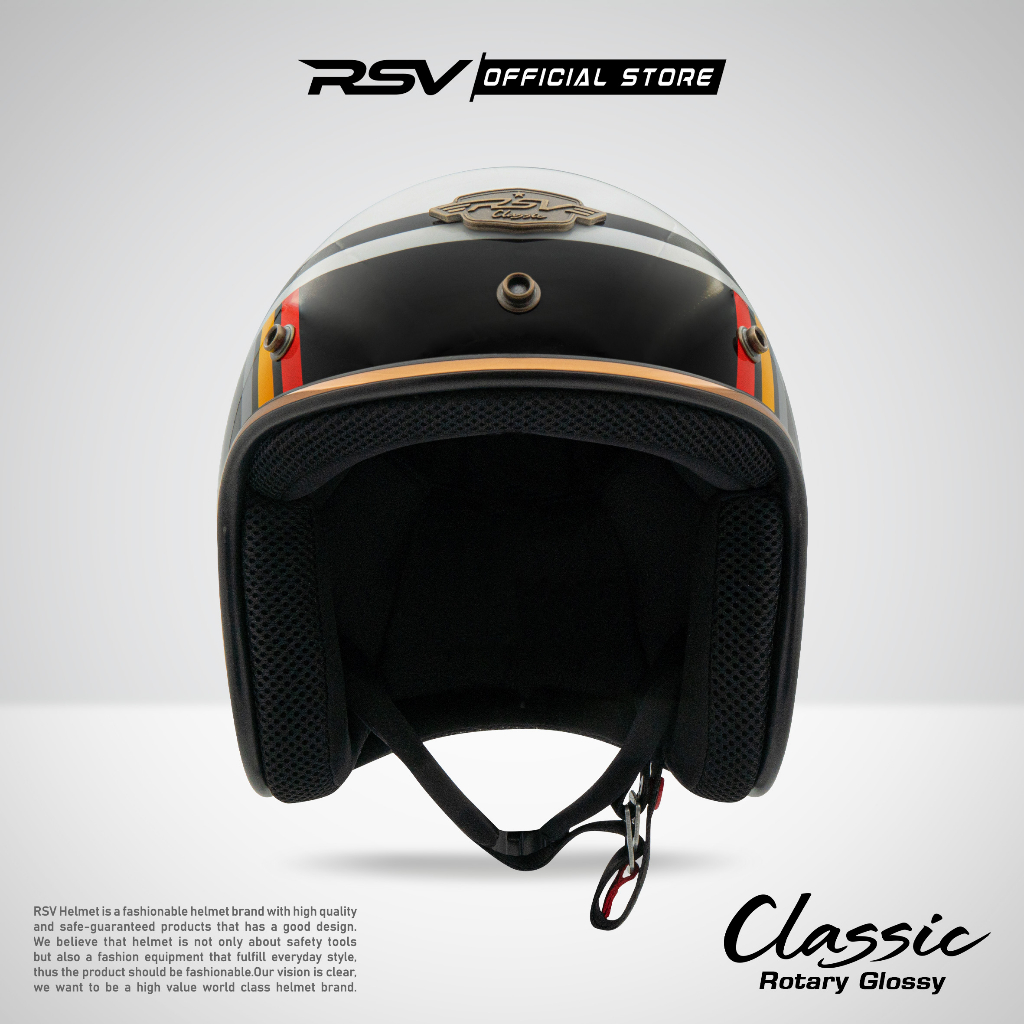 Jual RSV HELM CLASSIC ROTARY GLOSSY | Shopee Indonesia