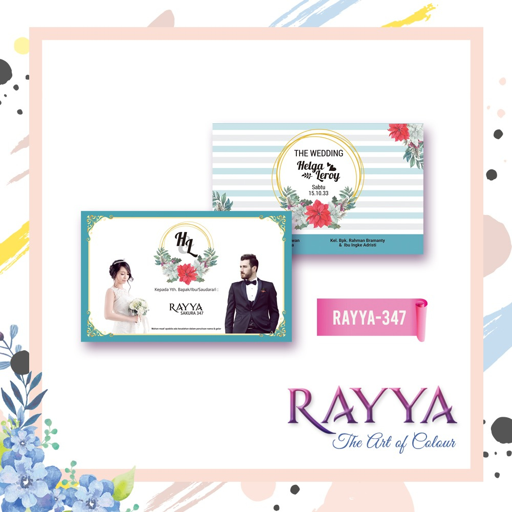 Jual Cetak UNDANGAN PERNIKAHAN DAN KHITANAN Kekinian Elegan Kode RAYYA ...