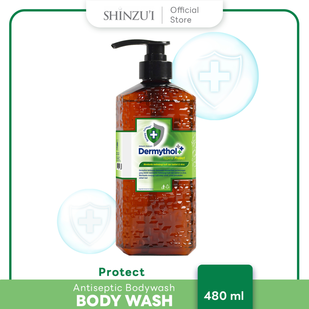 Jual Dermythol Antiseptic Body Wash Hygienic Protect Pump 480ml