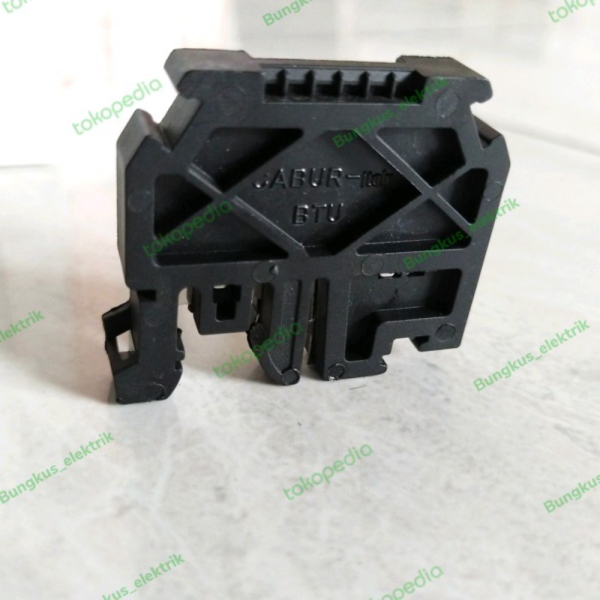 Jual End Stopper Terminal Block Din rail 35mm / Rel mcb CABUR BTU italy ...