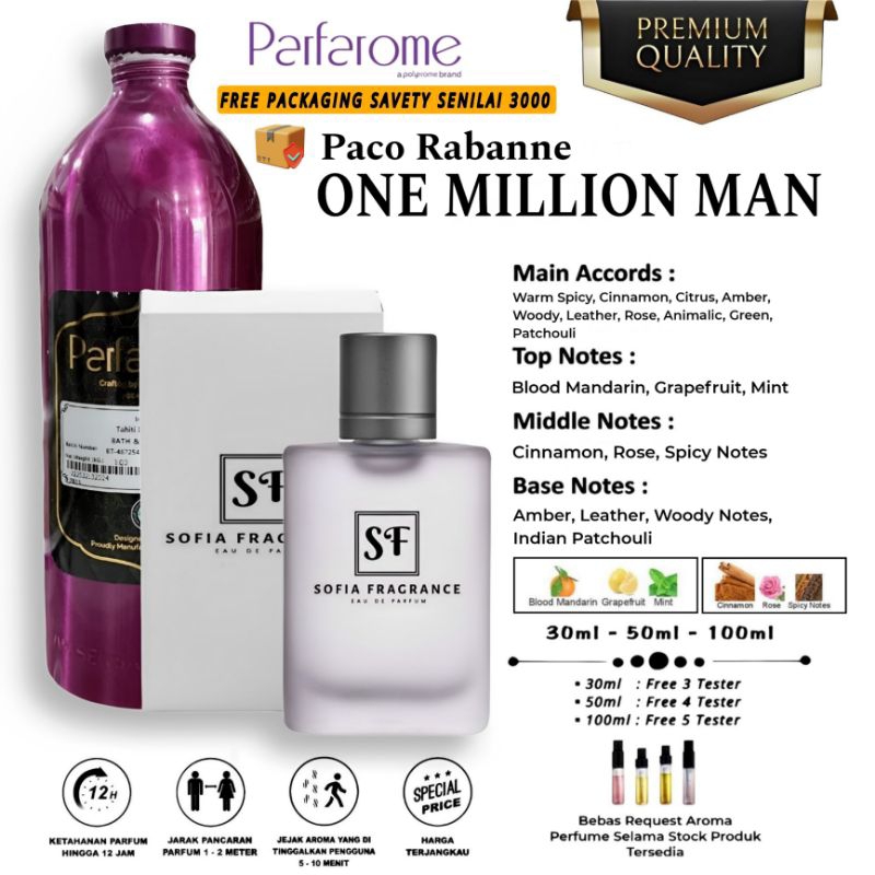 Jual Parfum ONE MILLION MAN | Shopee Indonesia