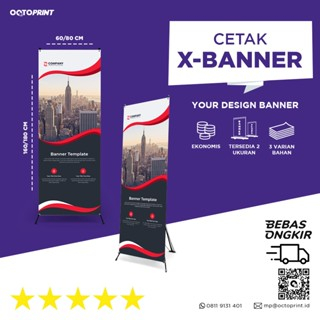 Jual Cetak X-Banner Spanduk Albatros | Flexy - Octoprint | Shopee Indonesia