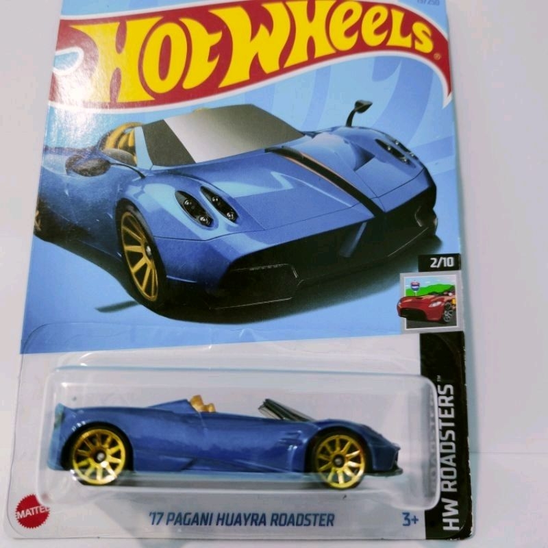 Jual Diecast Hot Wheels Pagani Huayra Roadster Blue Shopee Indonesia 1869