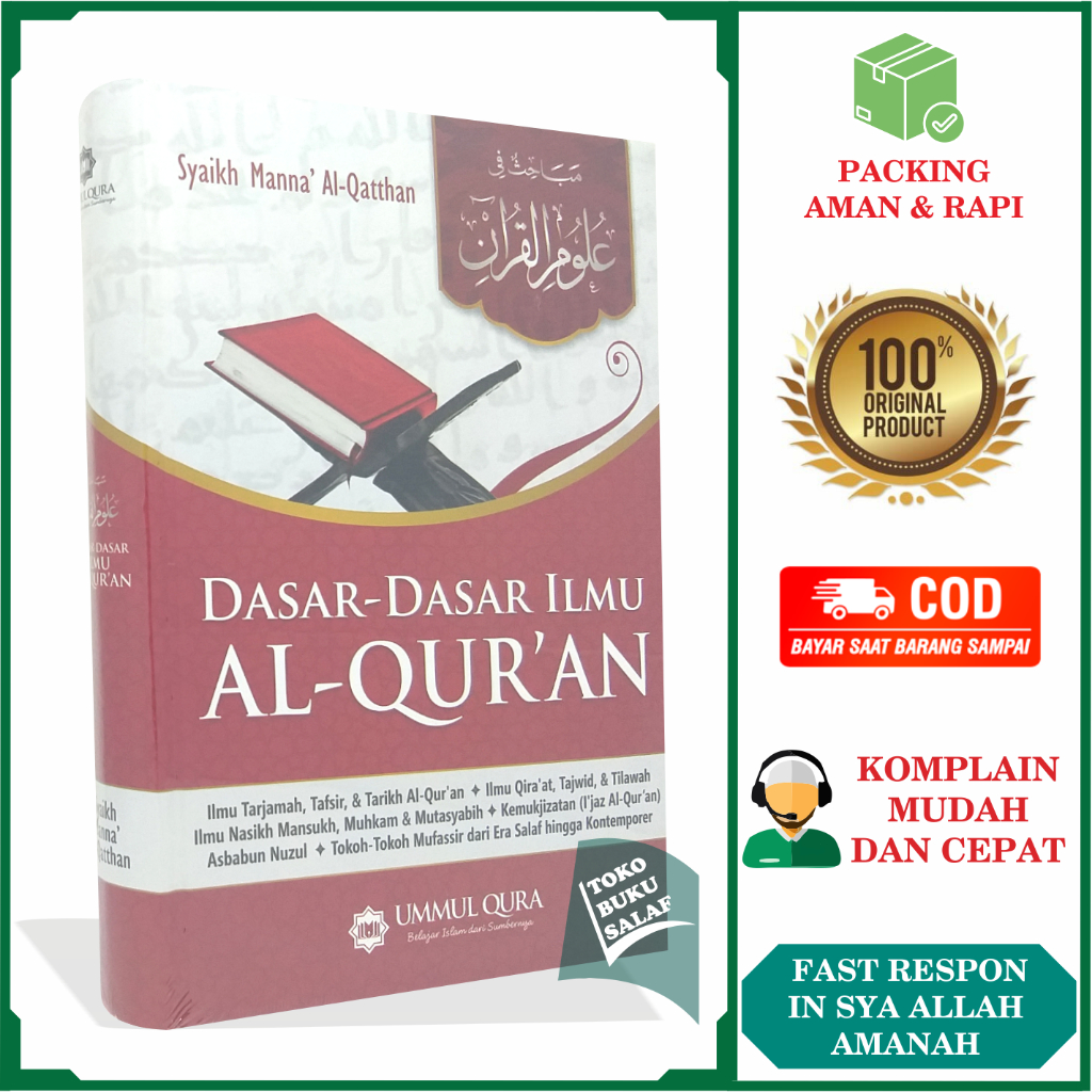 Jual Dasar Dasar Ilmu Al Quran Terjemah Kitab Mabahits Fi Ulumil Quran