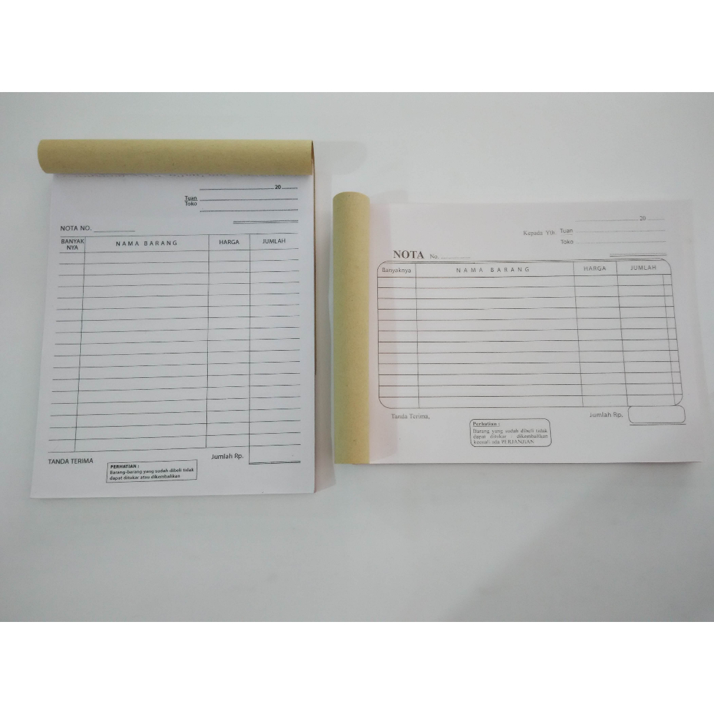 Jual Buku Nota 1/2 Folio HVS 50 x 2ply Cemara | Shopee Indonesia