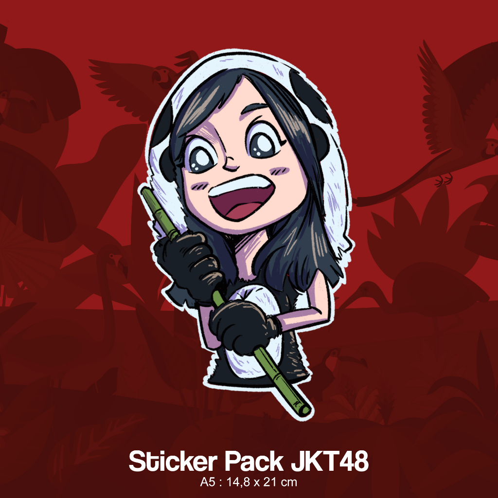 Jual JKT48 Sticker Pack (Kebun Binatang Saat Hujan) (Fanart) | Shopee ...