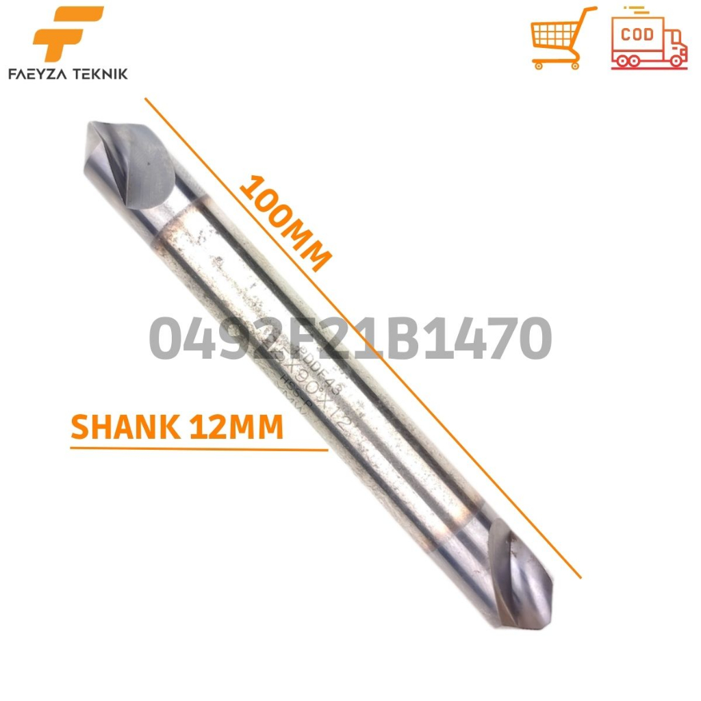 Jual Bor Chamfer 90° Shank 12mm Long 100mm Bor Countersink | Shopee ...