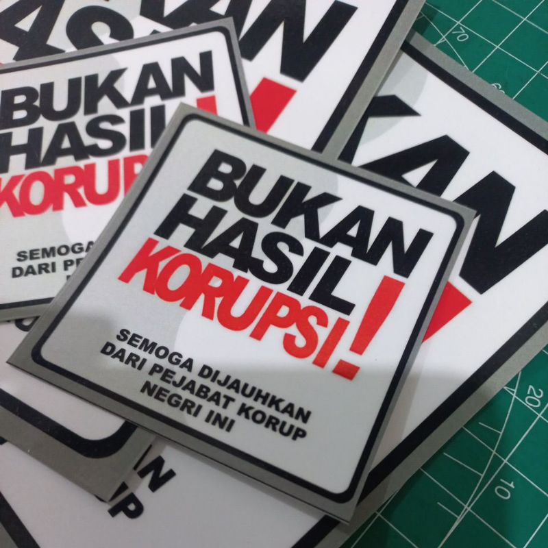 Jual Stiker Print Bukan Hasil Korupsi | Shopee Indonesia