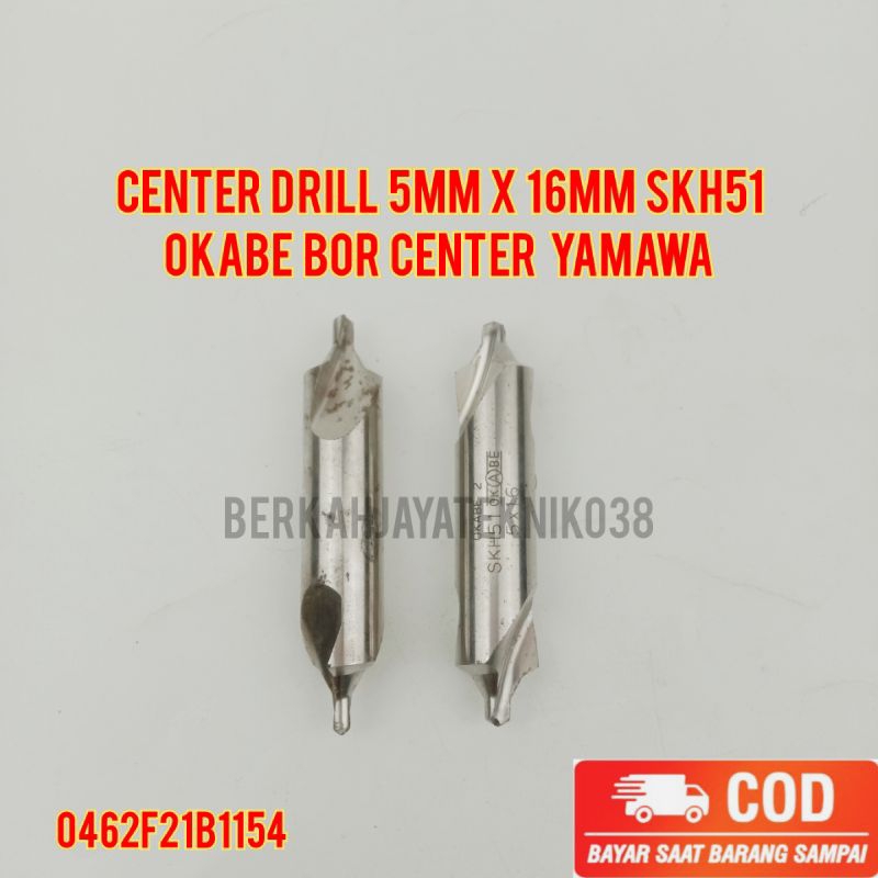 Jual Center Drill 5mm x 16mm SKH51 Okabe Bor Center Yamawa Shopee Indonesia