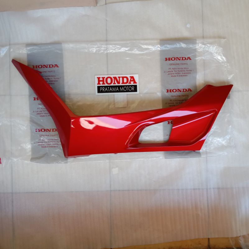 Jual Cover Under Side Kiri PCX 160 MERAH KILAP Cover Floor Side Merah ...