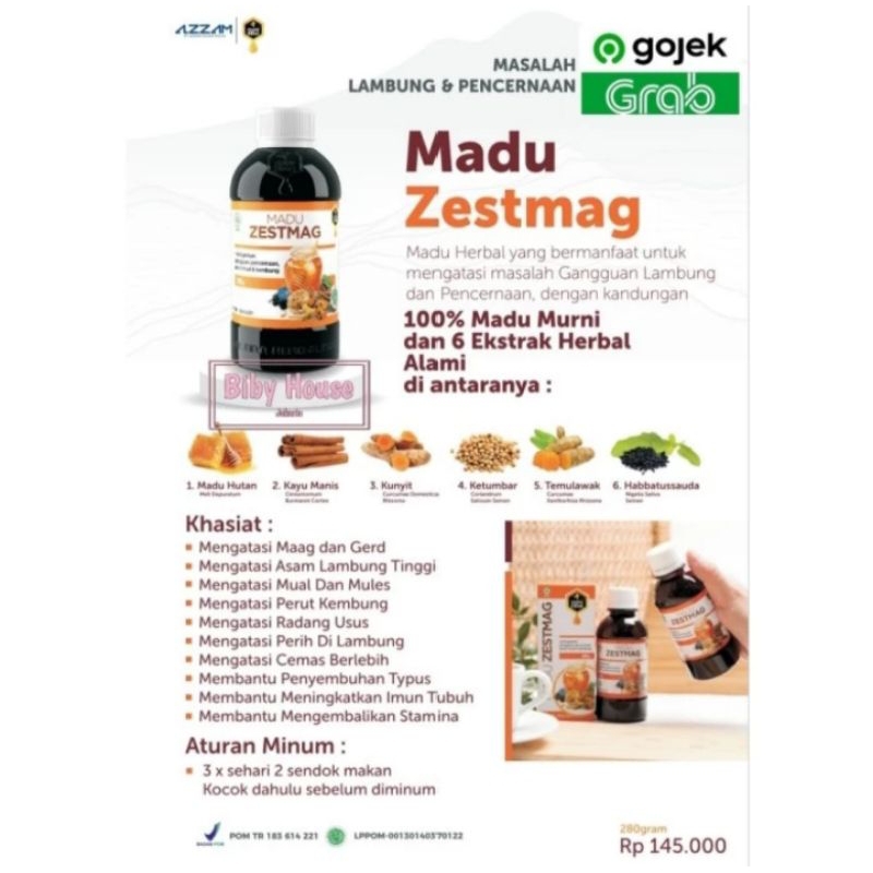 Jual Madu Fira Zestmag Madu Maag Dan Pencernaan Asam Lambung Original