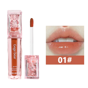 【Spesial Ramadhan Terbatas】 Gege Bear Glass LipGloss Korean Lip Gloss Water LipGloss Mirror