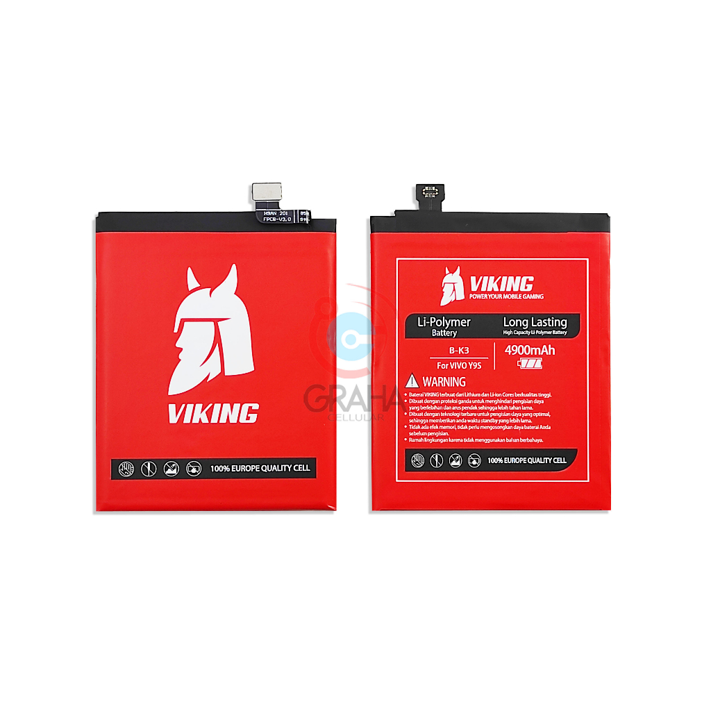 Jual BATERAI / BATTERY / BATRE VIVO S1 PRO / Y9S B-K3 VIKING DOUBLE