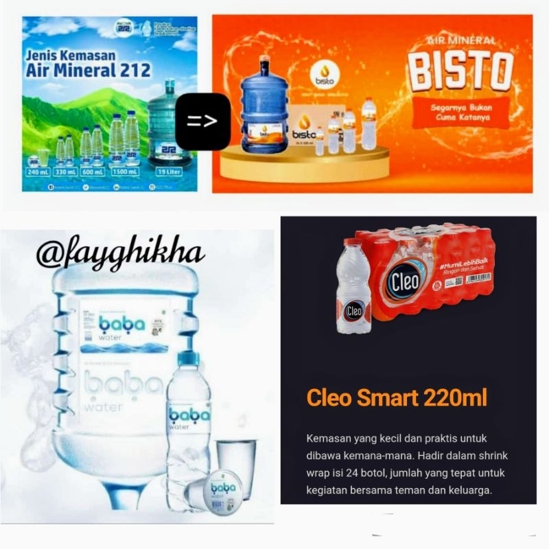 Jual AIR MINERAL (GALON) : BABA WATER - BISTO : Galon 19L (OJOL GRAB ...