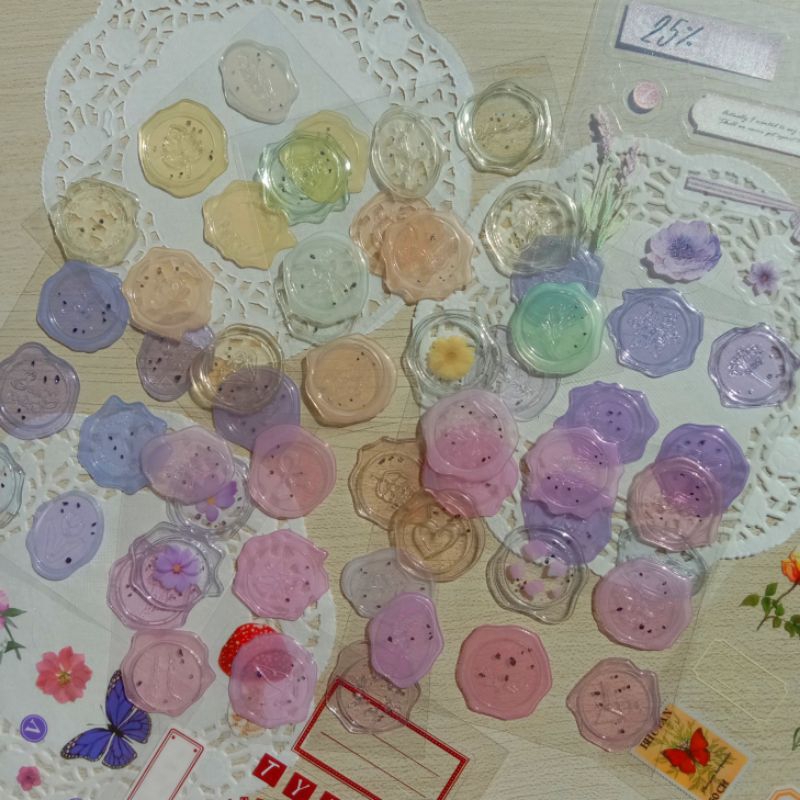 Jual wax seal sticker, wax sticker, stamp, lilin stempel | Shopee Indonesia