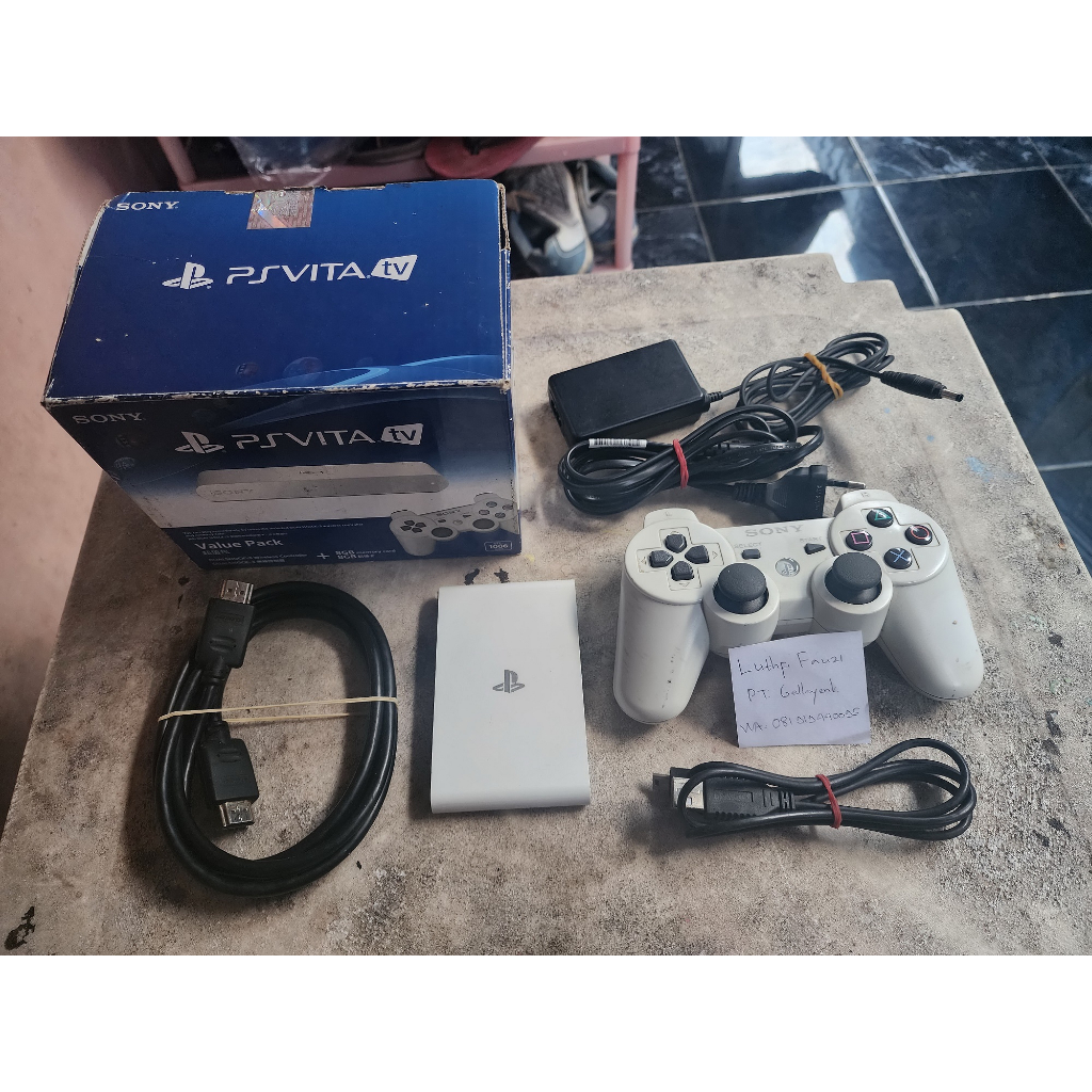 Jual PlayStation PS Vita TV Fullset hencore Henkaku MMC 64GB 00