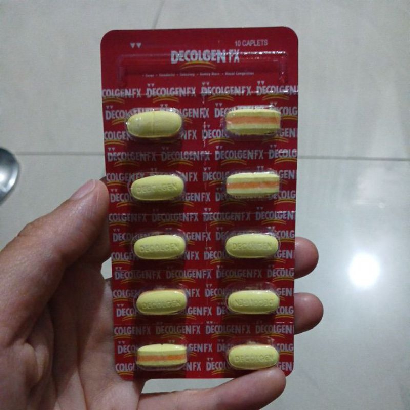 Jual DECOLGEN FX OBAT FLU DISERTAI DEMAM ORIGINAL MALAYSIA ISI 10