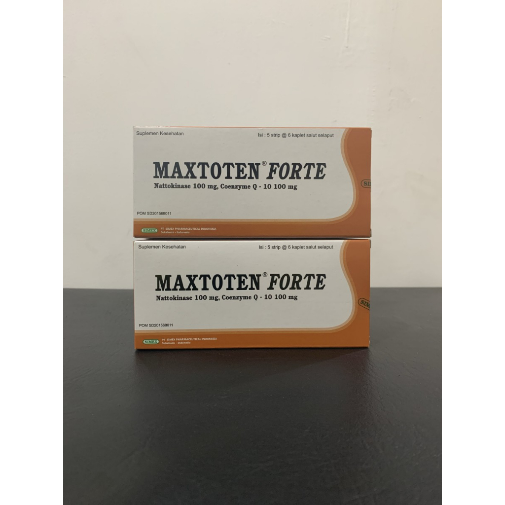Jual maxtoten forte box 30 tablet/mencegah pembekuan darah | Shopee ...