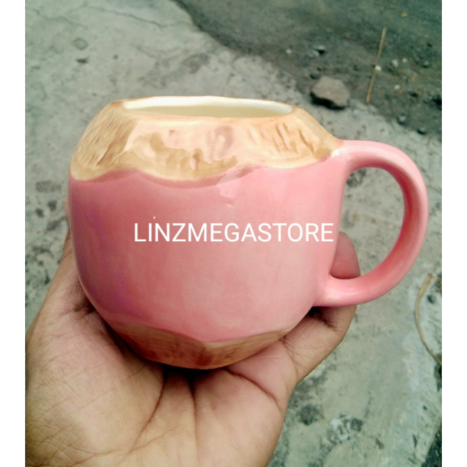Jual Mug Kelapa Coconut Keramik Murah Shopee Indonesia 9382