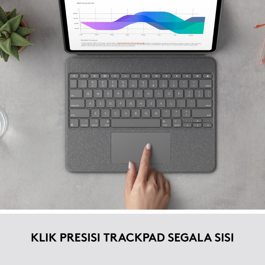 Logitech Combo Touch Keyboard Case untuk iPad Pro 12.9-inch (5th &amp; 6th generation) (4)