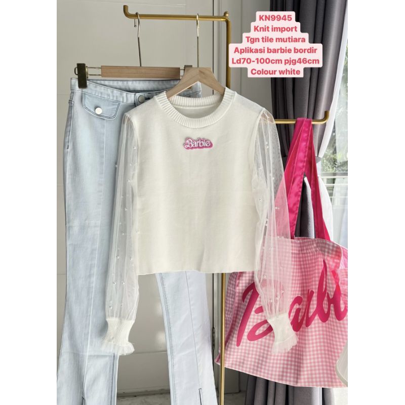 Jual BAJU FASHION CEWEK BARBIE KNIT IMPORT ATASAN MODIS CANTIK | Shopee ...