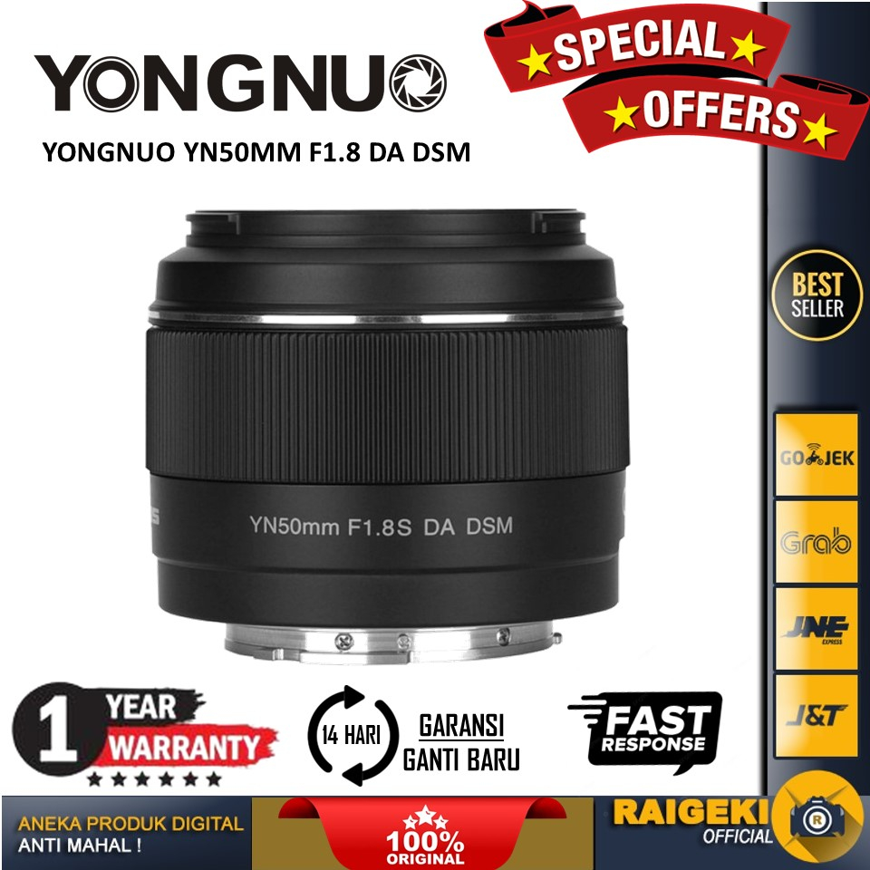 Jual Yongnuo Yn 50mm F1 8s Da Dsm Lens For Sony E Mount Shopee Indonesia