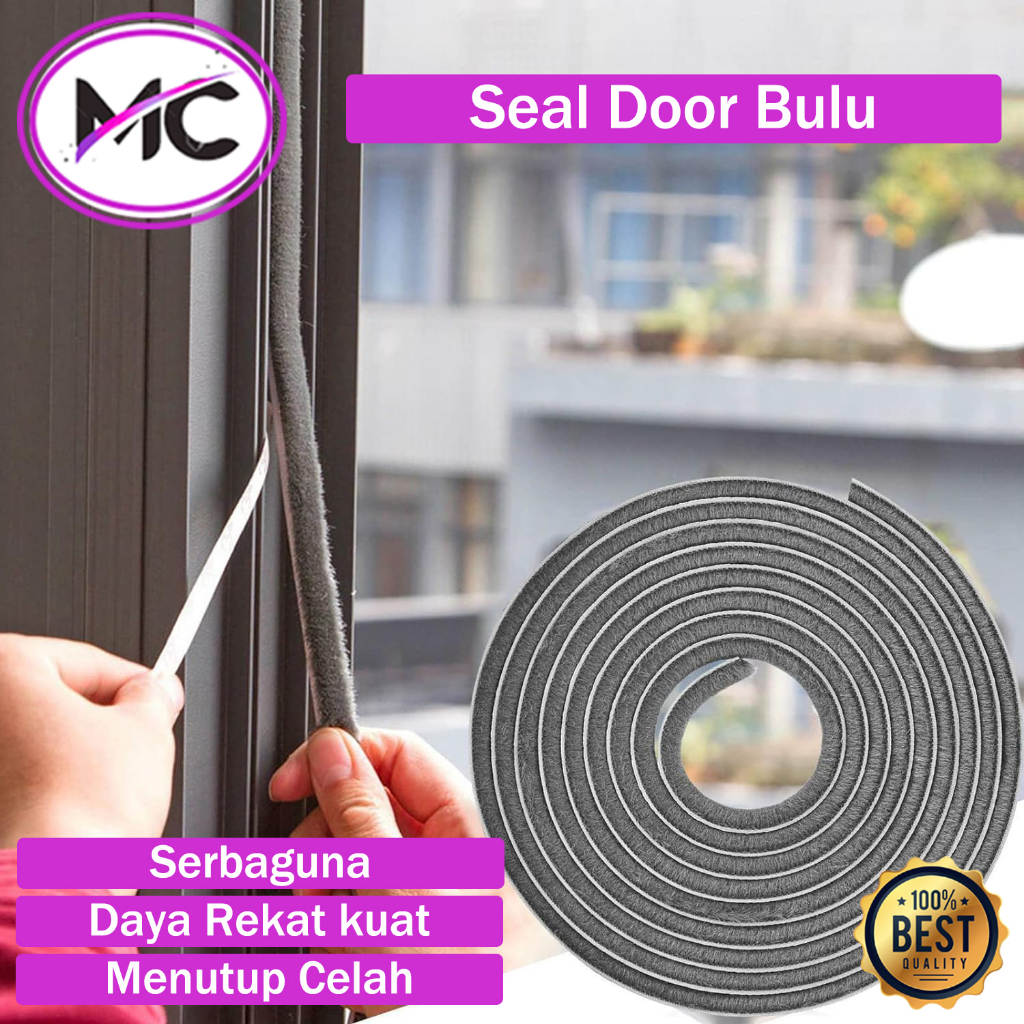 Jual Door Seal Bulu Tape Peredam Pintu Penutup Celah Jendela Brush ...