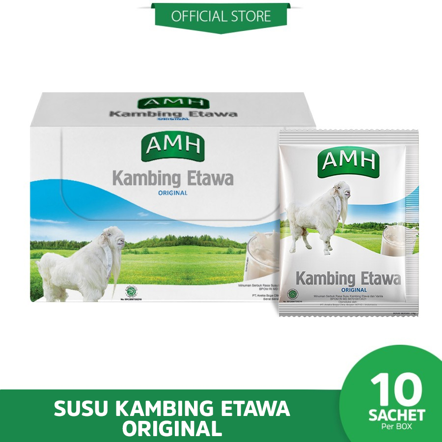 Jual AMH Susu Kambing Etawa Variant Original Box (10 sachet) | Shopee ...